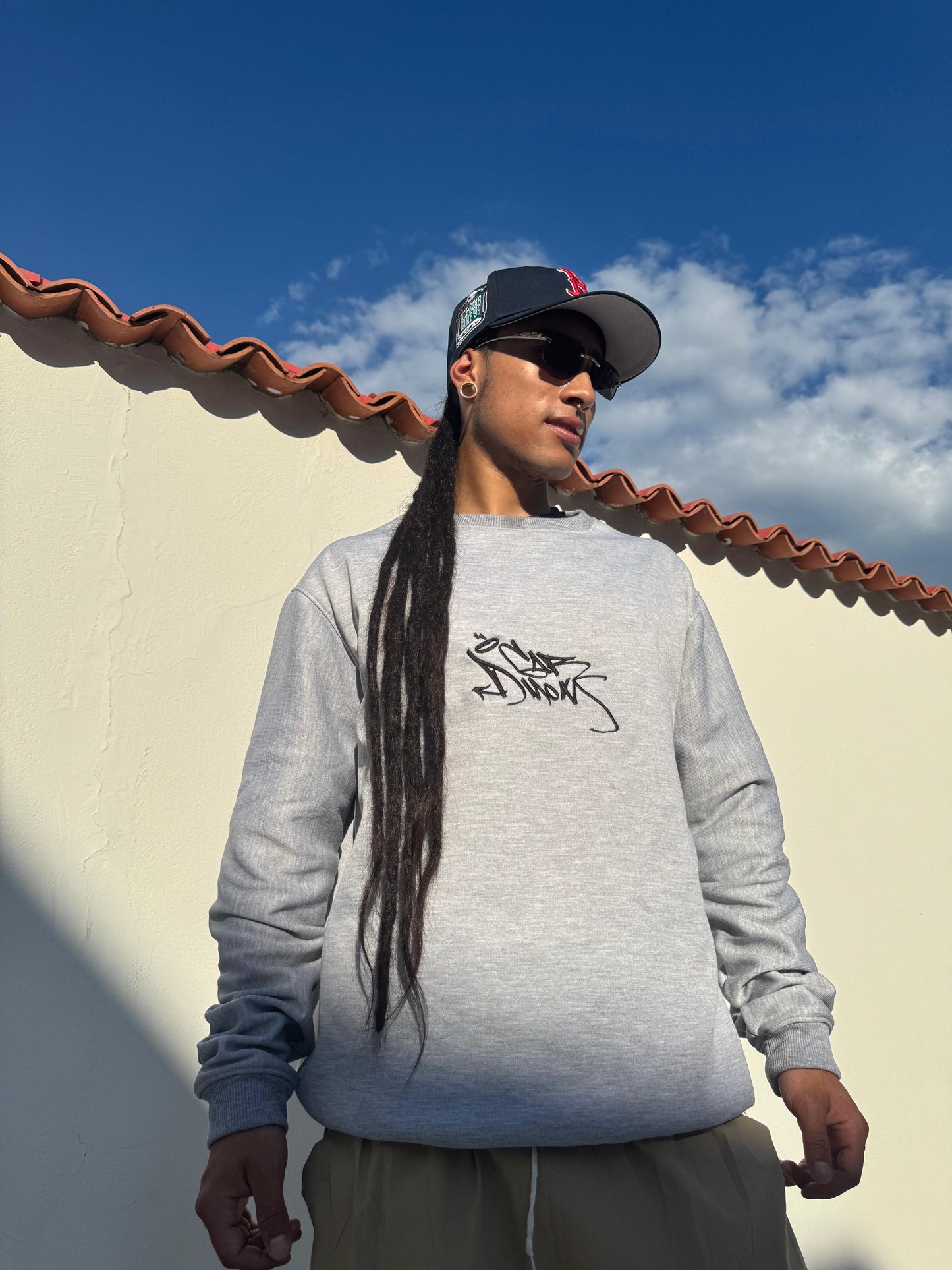 Buzos Cuello Redondo Gris