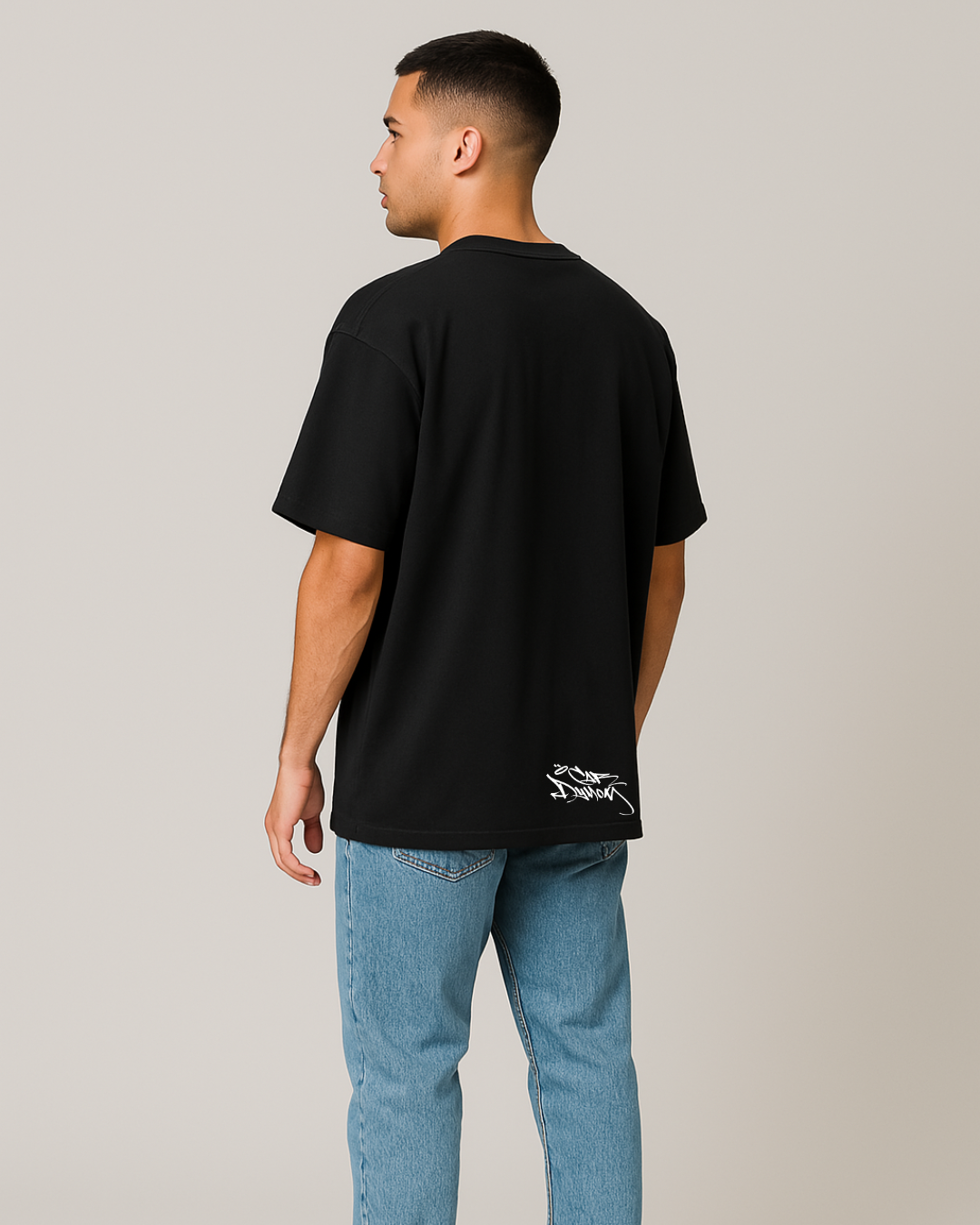 Camiseta Oversize premiun color negra
